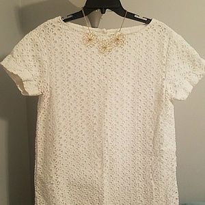 Kate Spade eyelet shift dress